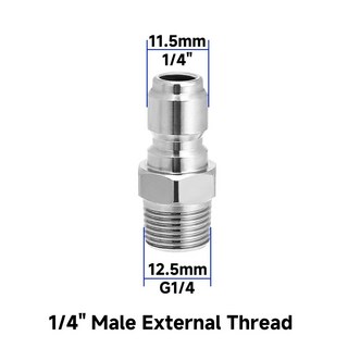 1/4 인치 압력 와셔 커플러 빠른 연결 남성 여성 커넥터 피팅 어댑터 정원 도시 도구 관개 세척, C, 1개