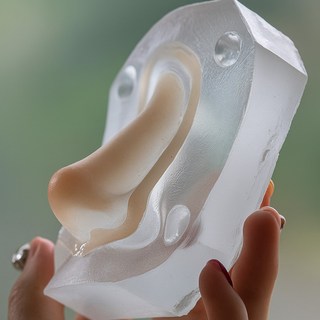 코스프레 실리콘 코 메이크업 소품 코스튬 할로윈 특수분장, 1개, 서구형