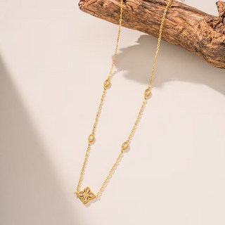 小金條項鍊 鍍鈦鋼 小眾輕奢 設計感 高級感鎖骨鍊 不掉色 上班通勤 輕奢質感 不易褪色 送禮首選