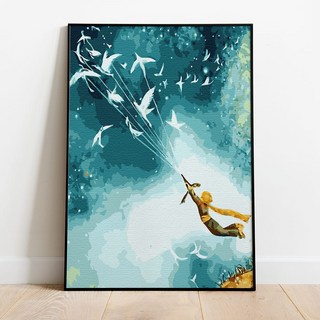 플레이어바웃 DIY 명화 그리기 세트 40 x 50 cm, 어린왕자의 여행 (MG005), 1개