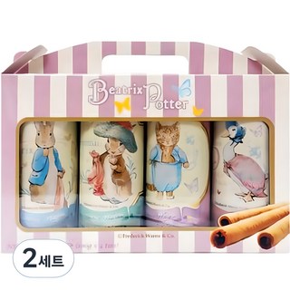 피터래빗 럭셔리 웨이퍼 롤 4종 과자세트, 초코 + 카푸치노 + 쿠키앤크림 + 바닐라, 2세트