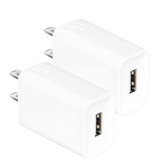 NDr.AV USB智能充電器2入組，急速快充豆腐頭，智能識別電流，雙USB充電設計，旅行必備, 1個