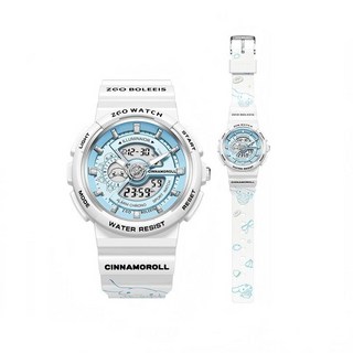 Zgo三麗鷗Hello Kitty兒童手錶女學生紅色電子錶運動手錶新年禮物