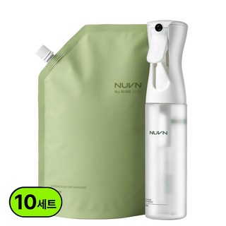 누븐 섬유탈취제 룸스프레이 탈취 300ml+950ml, 1250ml, 10세트