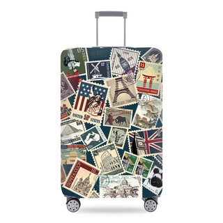 加厚耐磨行李箱保護套 托運行李防塵罩 彈力塗鴉行李箱套