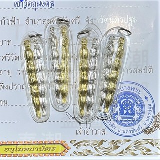 泰國龍婆本廟 求子求財 吉祥花生護身符, 必打吉祥求子求財花生牌