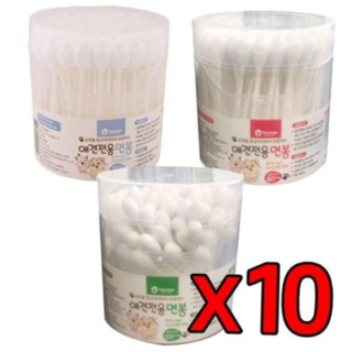 MoreD 10개묶음 고양이 눈 귀 관리 펫크린 애견전용 면봉_ MD5858, 100p, 100p