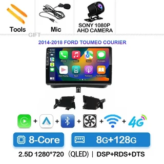 FORD TOUMEO COURIER TRANSIT 9INCH) 용 Android 15 자동차 라디오 멀티미디어 플레이어 GPS 네비게이션 Ca, 02 8G-128G CAM