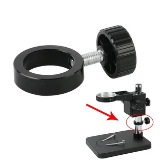 산업용 스테레오 현미경 비디오 카메라 스탠드 홀더 금속 기둥 바 25mm 32mm 나사 고정 링, 01 32mm
