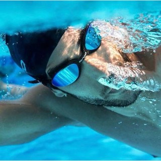 ORCA KILLA 180 專業游泳鏡，180度廣角防霧舒適貼合，多色可選, 1個, 鏡面MB