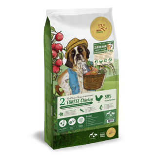 Real Power 瑞威 全齡狗飼料 10kg 亮毛 關節心臟 狗乾糧 狗主食, 1個, 2號森林燉雞(腸胃健康)-大顆粒