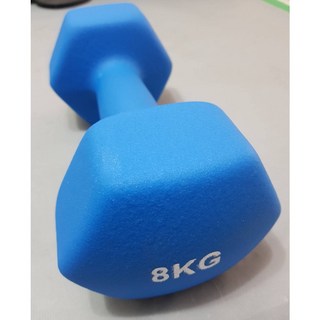 六角防滑塑身啞鈴8kg/單支 雕塑體態, 單支磨砂藍色-店到店只能單支, 1個
