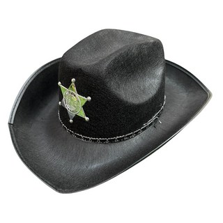 變裝道具牛仔帽, 黑色, 1個