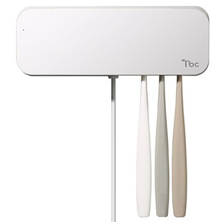 더본케어 칫솔살균기 가정용 히팅살균 UV 칫솔걸이 6개 면도기걸이 무선 휴대용 TBC-3000 화이트