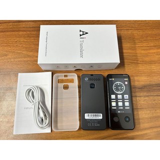 智能翻譯機 同聲翻譯器 離線翻譯 出國旅游 商務翻譯筆 雙向即時口譯機 多語種翻譯器 便攜超長使用, 深灰色 F13A 雙按鍵翻譯機, F13A