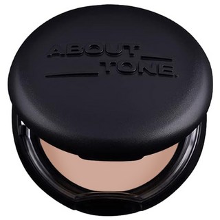 ABOUT TONE. 黑盒遮瑕蜜粉餅 呈現霧面光滑肌膚紋理 高服貼感 薄透遮瑕, 2號 明亮色, 1個
