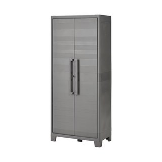 이케아 RUNMARAO 룬마뢰 4단 도어수납장 80x44x182cm 실내외겸용 옷장 4단선반 캐비닛 거실장, 다크그레이_605.513.10