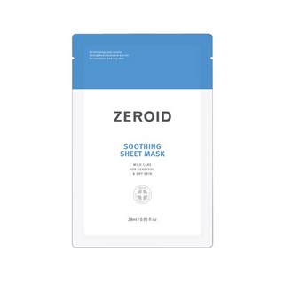 ZEROID 제로이드 수딩 시트 마스크팩 1박스(5매) 순면 100%, 1개, 5개입