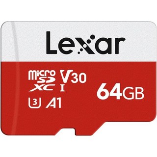 Lexar ESeries 64GB Micro SD 카드 3팩 microSDXC UHSI 플래시 메모리 카드어댑터 포함 100MB/s C10 U3 A1 V30 Full HD 4K, 64GB x1, 2개