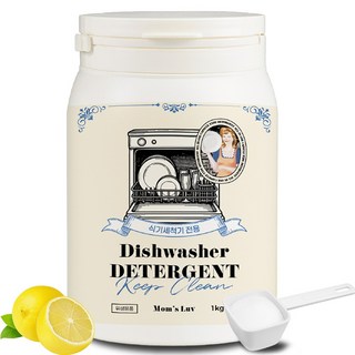 맘스럽 식기세척기세제 1kg 분말형 올인원 고급형 식기세척기세제 주방세제 식품첨가물사용 20년 노하우로만든 프리미엄 세제, 1개