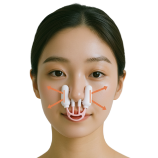 플루보 착용감 좋은 콧대 높이기 교정기 콧볼 축소기 코교정, 1개