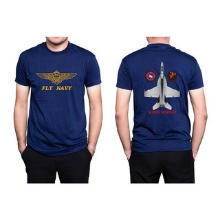 RBF TOPGUN FLY NAVY T 恤 L T-TFN-L