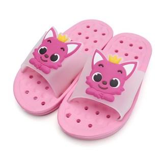 pinkfong 碰碰狐 排水浴室拖鞋, 粉紅色, 1組