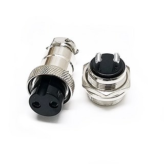 써큘러 커넥터 항공단자 연결링 마름모 원형 캡커버 12mm 16mm 20mm 25mm 2P~9P 커넥터 항공잭 암수세트 암수개별, 일반 암, 3p, 1개