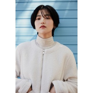 폴햄 여성용 덤블 플리스 크루넥 크롭 가디건