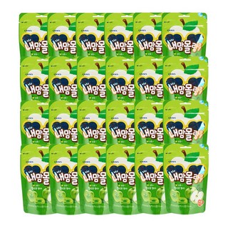 크라운 내맘몰랑쏘옥 젤리 청사과맛, 50g, 24개