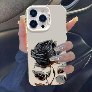 블랙 로즈 애플 17시리즈 휴대폰 케이스 16애플 17시리즈 휴대폰 케이스