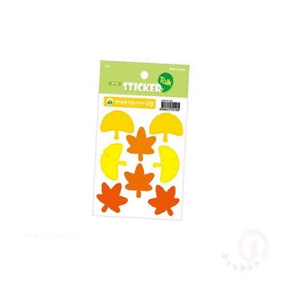 일안 스티커 낙엽 5장 편지지만들기