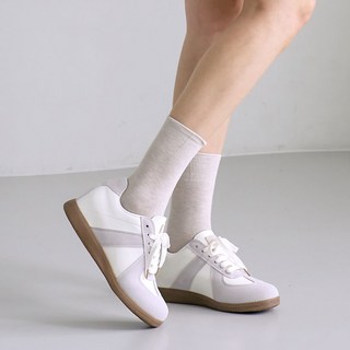 에스유니 여성용 티안나는 키높이 스웨이드 배색 속굽 스니커즈 운동화 6cm