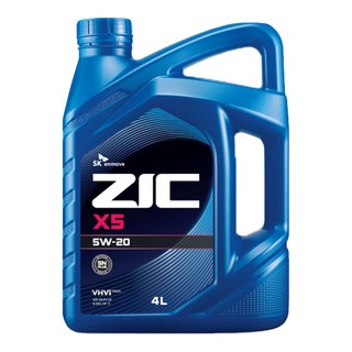 SK 지크 X5 5W-20_4L 가솔린엔진오일, 1개, 4L