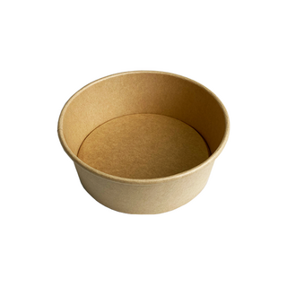 【盒作社】半牛扁紙碗系列#台灣製造/紙湯碗/外帶餐盒/一次性餐盒/環保餐盒/便當盒/免洗餐具/外送包材/外帶包材, 1個, 半牛902扁紙碗(1條50入), 50個裝