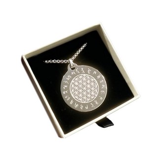 極韞 Maxi Uniq 量子能量生命之花藥師佛心咒項鍊