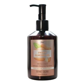 MW精油工坊 甜杏仁油 100%天然植物油 無香料高品質保養油 臉部身體適用 細緻親膚 250ml, 3個