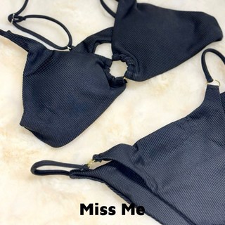 比基尼實拍 27色歐美高腰編織環扣性感兩件式泳衣 多規格比基尼泳衣 展現您的迷人曲線, (i16)黑色 M碼(小細條款)