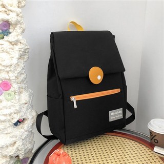 15.6寸筆電雙肩包 簡約防水大容量學生書包, 黑色加厚升級料可放16寸筆記本電腦