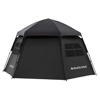BLACKDOG 육각형 블랙 코팅 자동 텐트 CBD2300QT012, 4-6인용