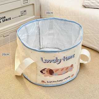 好物直購 泡腳桶 可摺疊宿舍家用新款便攜手提洗腳盆加高過膝款養生足浴桶, 1個, 麪包狗(矮款)-泡腳桶