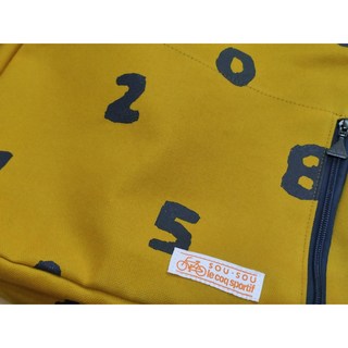 sou sou Le coq sportif 聯名款 單車背包 芥末黃