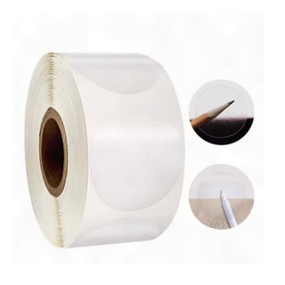 25mm 500매 투명 봉인 원형 포장 라벨 실링 스티커, 투명스티커 500pcs