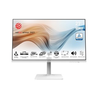 MSI 微星 MODERN MD272XPW 27吋平面電腦螢幕 IPS 螢幕 100Hz 內建喇叭, MODERN MD272XPW（單商品）