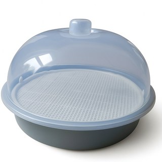 리앤리 국내산 전자레인지용 만능 스팀 찜기, 1개, 블루그레이