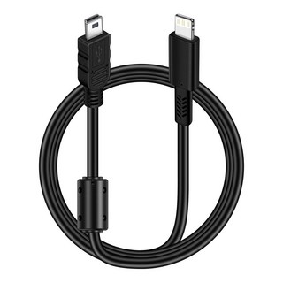 카메라 미니 USB 데이터 전송 케이블 코드 리드 와이어 캐논 EOS 550D 600D 650D 700D 750D 760D 000D 00D 200D 2000D 용 5, 1M-iphone OTG Cable, 1개