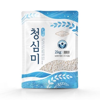 청심미 2025년산 국내산 단일품종 알찬미 2kg 1개, 상등급