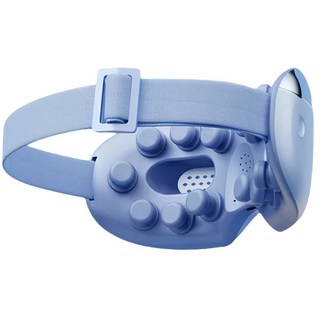 幸福家園 仿真人揉捏按壓穴道熱敷按摩眼罩，舒緩眼部疲勞，改善黑眼圈眼袋, 藍色, S600-D1