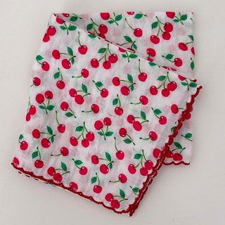 빅쓰리몰 플라워 뜨게 손수건 큰 정사각 쁘띠스카프