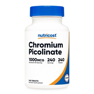 뉴트리코스트 크로뮴 피콜리네이트 1000mcg 240태블릿, 1개, 단품, 240정